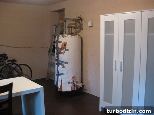Water heater before