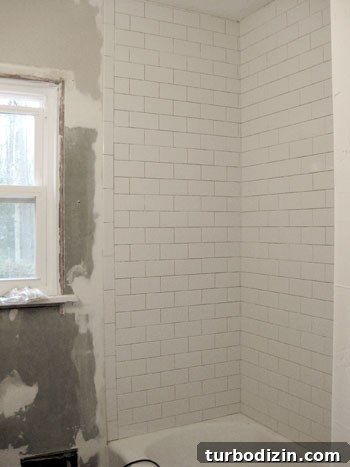 Overheard Conversations That Sparked a Viral Moment 5 Subway tile installation up to ceiling