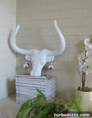 Iron bull with ornament earrings