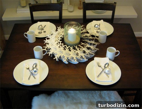 Wreath used as breakfast centerpiece