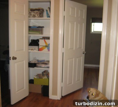 Create a Compact Closet Office: Step-by-Step Small Workspace Guide 2 linen closet before