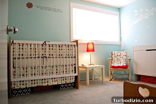 Light Blue and Red Nursery Design Ideas for a Charming Baby Room 3 Nursery after