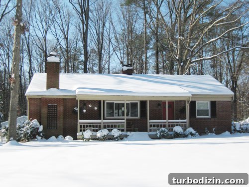 Our Home Through the Four Seasons: Photos and Seasonal Decor Tips 4 Front of house in winter