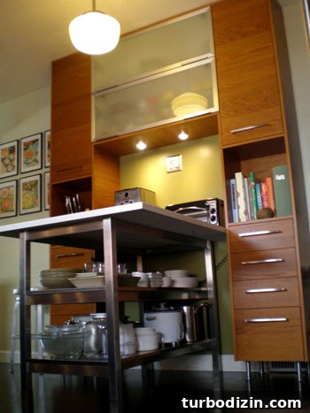 Detail shot of backsplash and counters