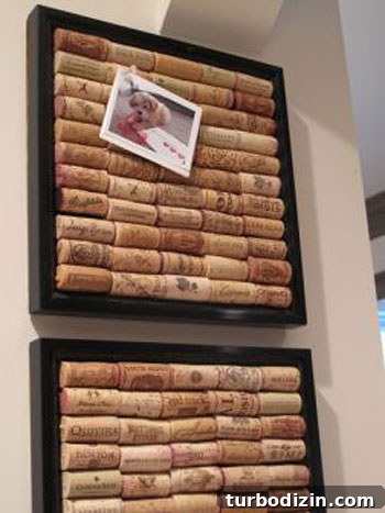 Close-up of cork board grid