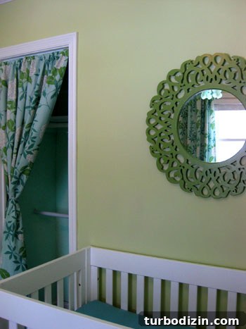 How to Paint a Round Mirror for Above a Baby Crib 5 img 22273 4