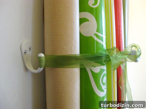 Smart Door-Mounted Gift Wrap Organizer for Small Spaces 12 img 24091 12