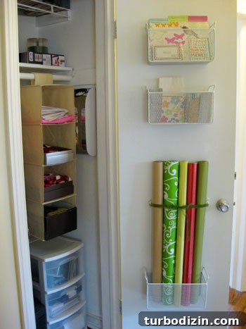 Smart Door-Mounted Gift Wrap Organizer for Small Spaces 14 img 24091 14