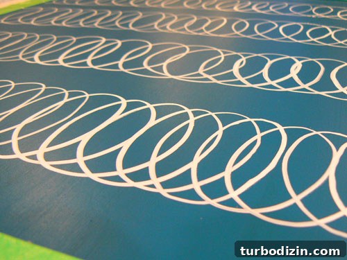Create Bold Graphic Art Prints Using Paint Pens 3 Framed blue artwork 2