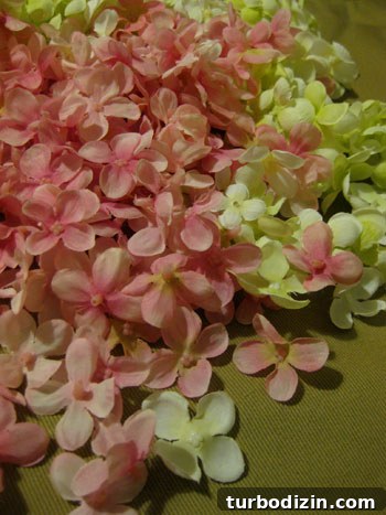 DIY Faux Flower Mobile Tutorial for a Charming Nursery Decor 5 Removing blooms