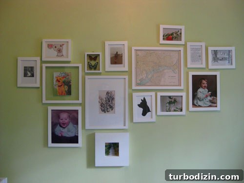 Hang a Nursery Gallery Wall: Step-by-Step Guide for Perfect Baby Room Art 2 Asymmetrical wall before