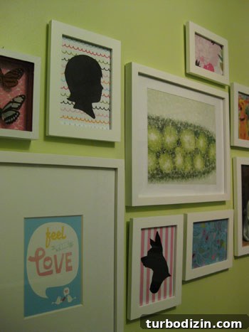 Hang a Nursery Gallery Wall: Step-by-Step Guide for Perfect Baby Room Art 8 Silhouette and striped paper