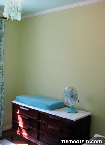 DIY Wall-Mounted Bookshelves for a Nursery: Step-by-Step Guide 2 Nursery wall before
