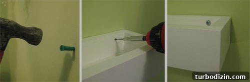 DIY Wall-Mounted Bookshelves for a Nursery: Step-by-Step Guide 14 Installed shelves close-up