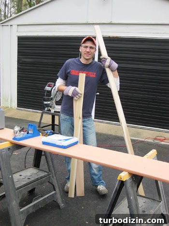 DIY Wall-Mounted Bookshelves for a Nursery: Step-by-Step Guide 5 Workbench setup