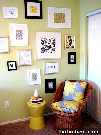 Vibrant Yellow-Green Office Makeover Ideas for a Fresh Workspace 5 Office after 2