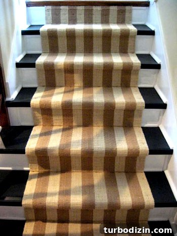 How to Install a New Stair Runner and Add Molding 4 After photo of renovated stairs