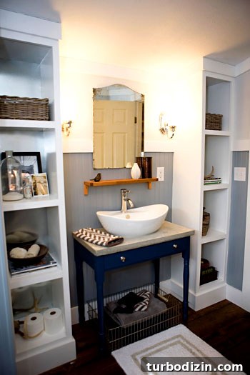 Guest bathroom vanity