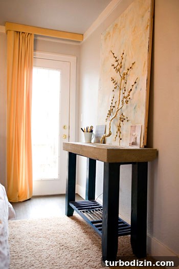 Glass door to private outdoor area