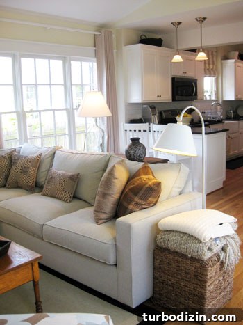 Charming Bright House Tour: Light-Filled Home Walkthrough 9 Family room windows
