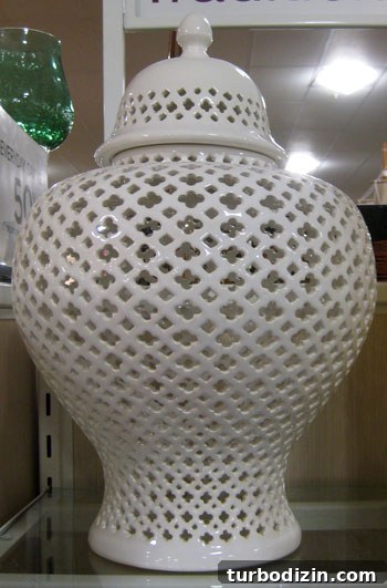 HomeGoods Finds: Window Shopping for Home Decor Inspiration 2 White cut-out urn