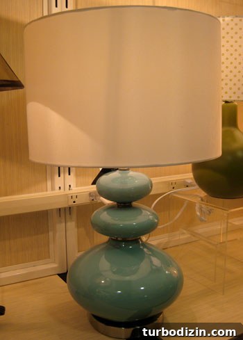 HomeGoods Finds: Window Shopping for Home Decor Inspiration 16 Curvy blue lamp