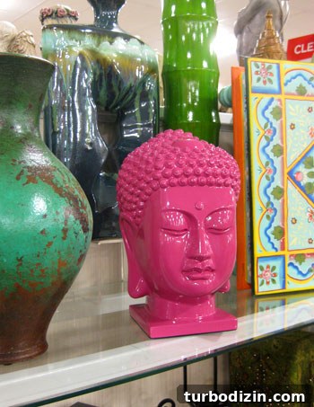 HomeGoods Finds: Window Shopping for Home Decor Inspiration 4 Hot pink Buddha
