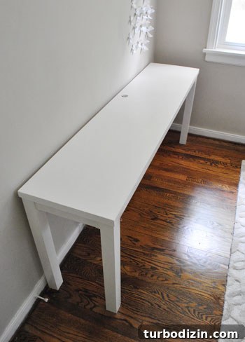 Turn an Old Hollow Core Door Into a Stylish DIY Desk 15 finished desk
