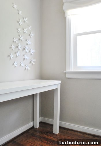 Turn an Old Hollow Core Door Into a Stylish DIY Desk 16 finished desk in room