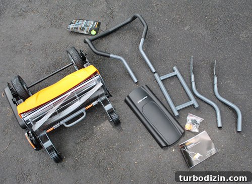 Testing an Eco-Friendly Reel Mower: Quiet Lawn Care Guide 4 Mower assembly
