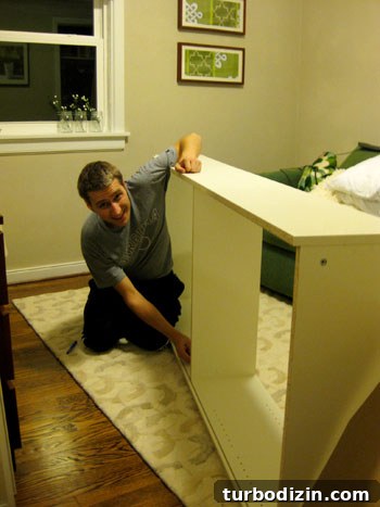 Billy bookcase assembled