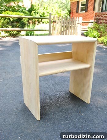 DIY Wooden File Storage Stand: Step-by-Step Building Guide 4 Completed storage unit