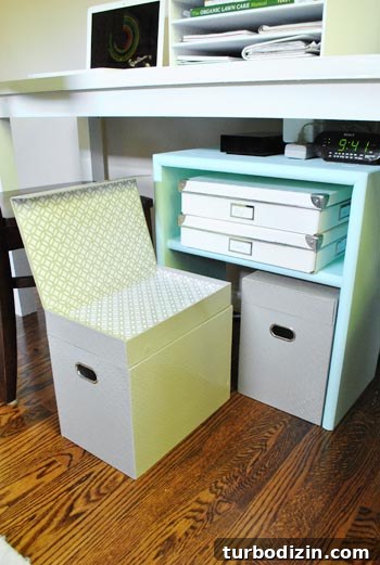 DIY Wooden File Storage Stand: Step-by-Step Building Guide 8 File boxes accessible
