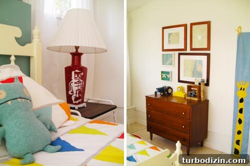 How to Paint Wood Paneling in a Kid’s Room: Step-by-Step Guide 4 Custom painted lamp