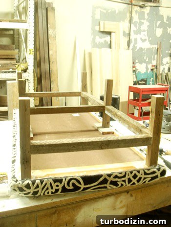 DIY Ottoman Build: Step-by-Step Guide to a Stylish Upholstered Footstool 15 attaching base to top