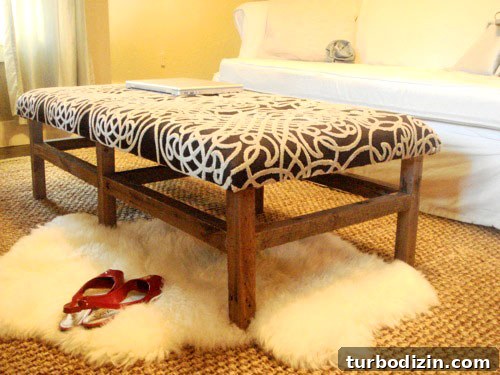 DIY Ottoman Build: Step-by-Step Guide to a Stylish Upholstered Footstool 16 ottoman in living room 1