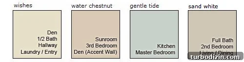 Whole-House Paint Color Schemes: How to Choose a Cohesive Palette 4 Paint color samples