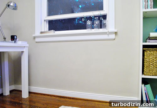 small wall under window