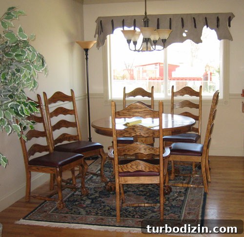 Dining room before