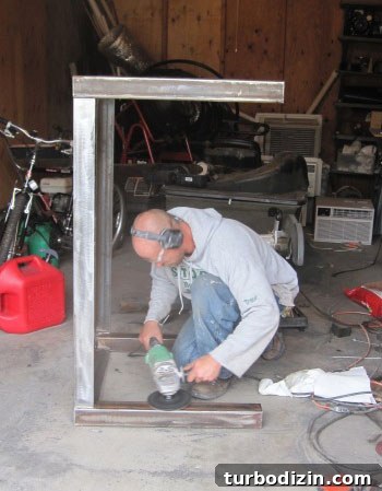 Steel table frame pieces
