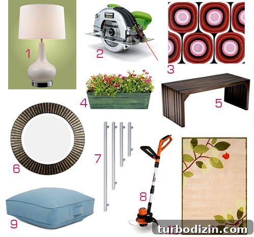 Freebie Alert: Everything But the Kitchen Sink Giveaway 3 Mood board of items from ATG Stores