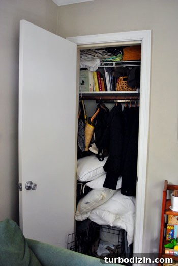 Add a Closet Shelf to Fit and Hide a Dog Crate 3 img 27860 2