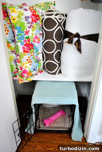 Add a Closet Shelf to Fit and Hide a Dog Crate 10 img 27860 9