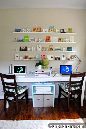 Home Office and Guest Room Makeover Reveal: See the Finished Space 5 Shelving and storage