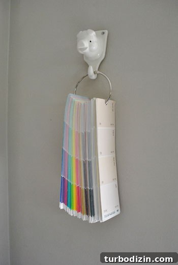 Home Office and Guest Room Makeover Reveal: See the Finished Space 8 Pig hook and paint decks