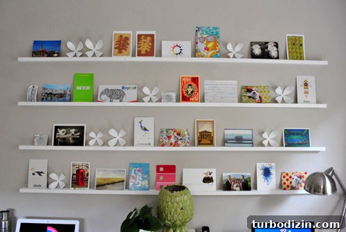 Home Office and Guest Room Makeover Reveal: See the Finished Space 9 Postcard shelves