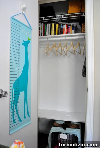Home Office That Converts Into a Comfortable Guest Room 9 Closet prepared for guests with luggage space