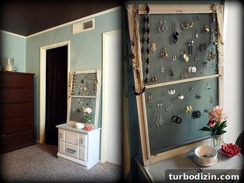 Transform a Window Screen into a Stylish Jewelry Organizer 3 Window screen used as earring holder