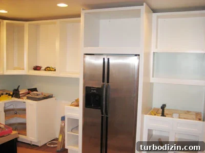 Why Our Kitchen Cabinets Give Major Mariah Carey Vibes 2 Built-in refrigerator installation