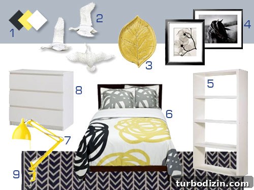 Gray, White & Yellow Bedroom Mood Board Ideas for Cozy Color Harmony 2 img 29013 1